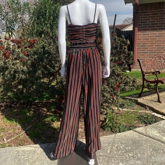 NWT House Of Harlow 1960 Relaxed Fit Flare Leg Boho Bubble Palazzo Pants - Picture 7 of 11